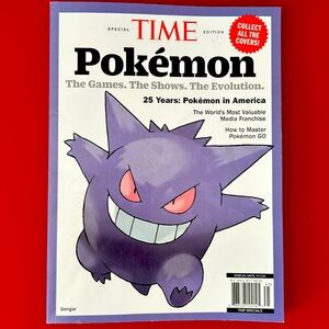 Time Magazine 25 Years Pokemon in America Special Edition 2024 Gengar Cover